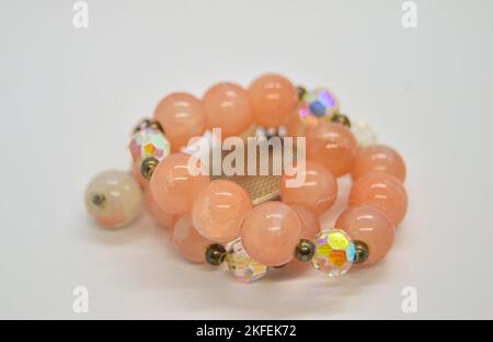 Korean style beads are very popular among Thai teenagers. Stock Photo