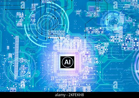 concept, technology, artificial intelligence Stock Photo