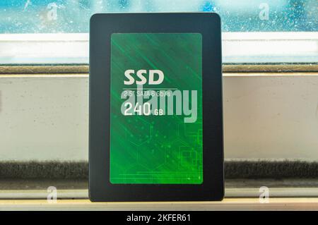 High speed SSD, SSD drives are very popular. Stock Photo