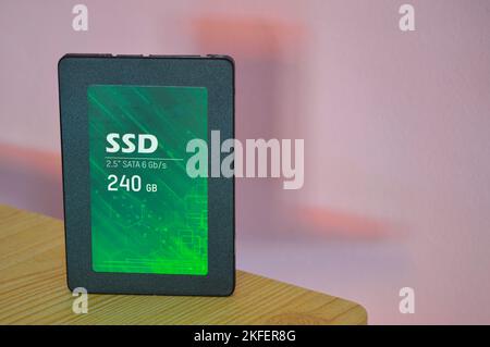 High speed SSD, SSD drives are very popular. Stock Photo
