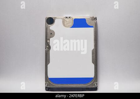 2.5 inch hard drive placed on a white background Stock Photo