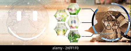 The concept of recycling, reuse, reuse helps reduce global warming ...