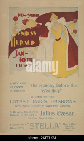 New York Sunday herald. Jan 10th 1897, c1893 - 1897. Stock Photo