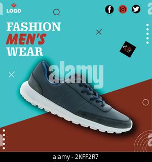 Business Corporate Social Media Post Template For Shoes Collection Stock Vector