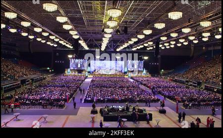 Andre Rieu in concert in Het Gelredome with the Johann Strauss Orchestra Arnhem vvbvanbree fotografie 2008 Holland Stock Photo