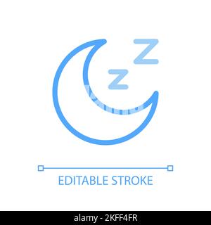 Sleep pixel perfect color linear ui icon Stock Vector