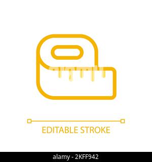 Tape line pixel perfect color linear ui icon Stock Vector