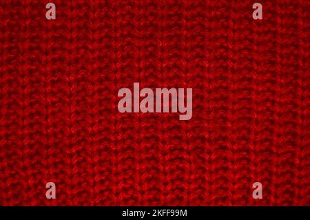 Organic knitting background with macro woven threads. Stock Photo