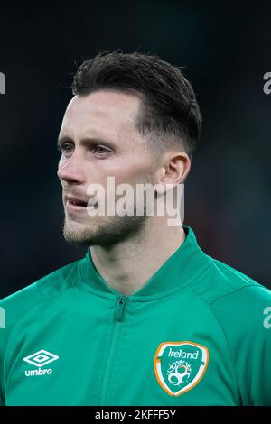 Dublin, Ireland. 17th Nov, 2022. Dublin, Ireland, November 17th 2022 Alan Browne of Republic of Ireland before the international friendly match between Republic of Ireland and Norway at the Aviva Stadium in Dublin, Ireland Dan O' Connor (Dan O' Connor/SPP) Credit: SPP Sport Press Photo. /Alamy Live News Stock Photo