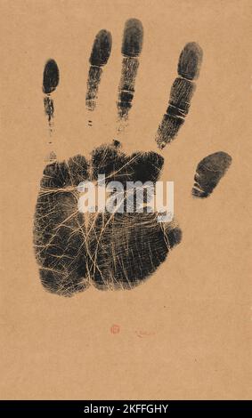 The Artist's Left Hand, 1890s. Stock Photo