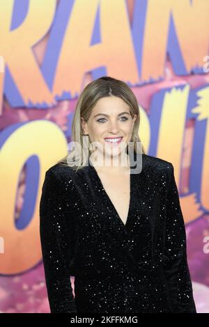 Olivia Cox  attends the UK Premiere of 'Strange World' at Cineworld Leicester Square Stock Photo