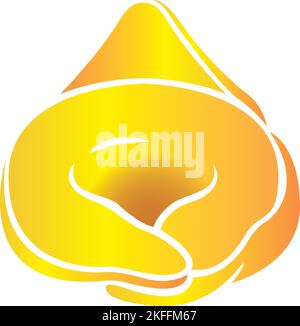 Tortellino, traditional Emilian food product, vector illustration on the white background Stock Vector