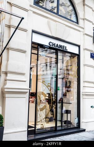 VIENNA, AUSTRIA - AUGUST 15, 2015: Chanel Is A High French Fashion House  That Specializes In Haute Couture And Ready-to-wear Clothes, Luxury Goods  And Fashion Accessories. Stock Photo, Picture and Royalty Free
