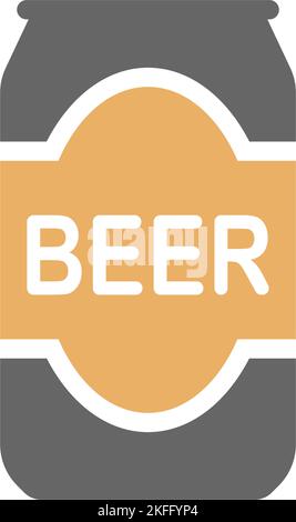 A beer can isolated on the white background. Stock Vector