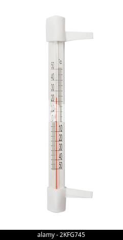 A Thermometer Of Temperature Outside The Window That Hangs On The Window In  The House Stock Photo - Download Image Now - iStock