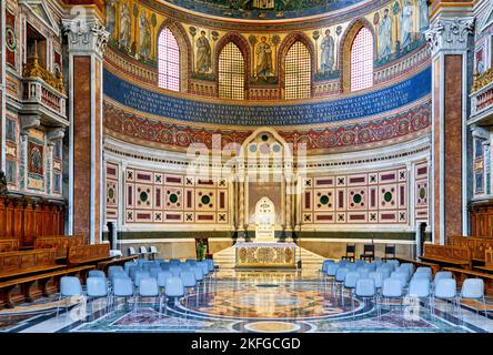 Rome Lazio Italy. The Archbasilica Cathedral of the Most Holy Savior and of Saints John the Baptist and John the Evangelist in the Lateran is a Cathol Stock Photo