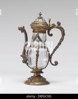 Ewer and Cover, 14th century (crystal); c. 1600 (mounts); before 1905 (spout). Stock Photo