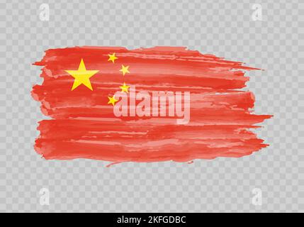 Flag China Waving Top Flagpole Blue Sky Background Stock Photo by  ©kamara.nabil 615388356