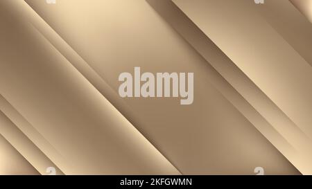 Abstract modern luxury gold diagonal stripes pattern with light and shade on gold background. Vector illustration Stock Vector