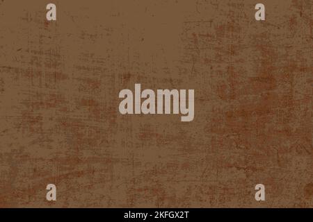 Grunge vector texture. Brown beige scratched brushed old wall vector background. Stock Vector