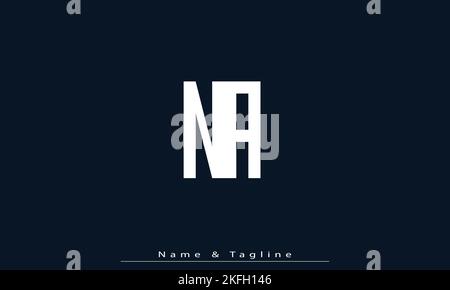 Alphabet letters Initials Monogram logo NA , AN Stock Vector
