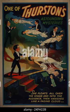 One of Thurston's astounding mysteries, c1906 - 1925. [Publisher: Otis Lithograph; Place: Cleveland, Ohio] Stock Photo