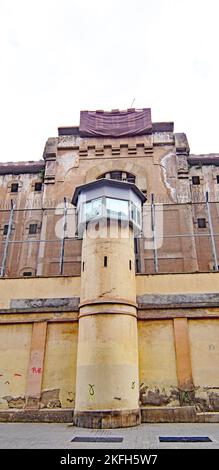 Exterior and interior of the old La Modelo prison in Barcelona, Catalunya, Spain, Europe Stock Photo