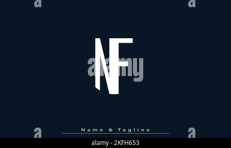 NF monogram initials logo design with shield icon template Stock Vector ...