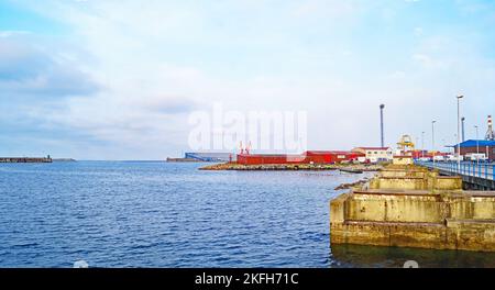 Port or musel of Gijón, Principality of Asturias, Asturias, Spain ...