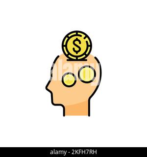 Pay the employee line icon. Business crowdfunding and Finance management pictogram. Affiliate Agreement vector design. Stock Vector