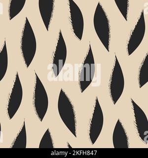 Hand drawn minimalist contemporary abstract aesthetic seamless pattern. Vector illustration Stock Vector