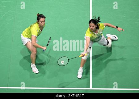 Lee Chia Hsin (L) And Teng Chun Hsun (R) Of Chinese Taipei Seen During ...