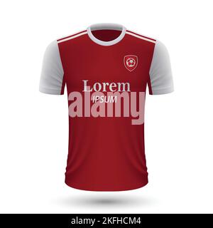 Realistic template soccer jersey Royalty Free Vector Image