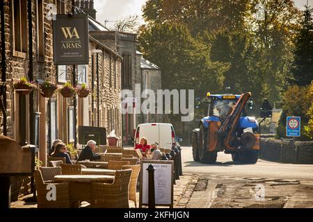 Waddington village, north-west of Clitheroe in the Ribble Valley, Lancashire, England Stock Photo