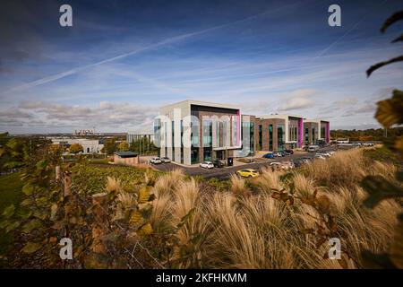 Sci-Tech Daresbury Enterprise Zone  V1 V2 V3 offices Stock Photo