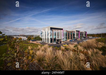 Sci-Tech Daresbury Enterprise Zone  V1 V2 V3 offices Stock Photo