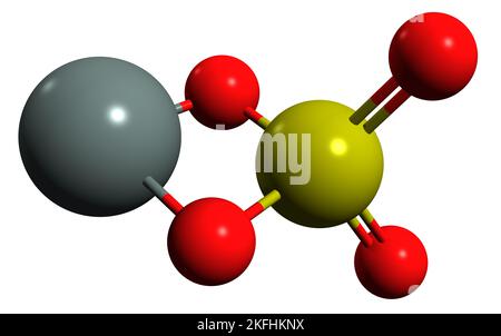 3D image of Green S skeletal formula - molecular chemical structure of ...