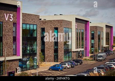 Sci-Tech Daresbury Enterprise Zone  V1 V2 V3 offices Stock Photo