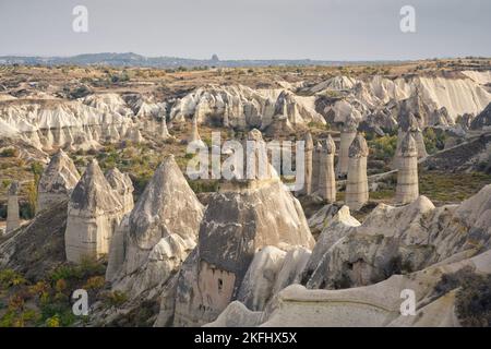 Photo of the Love Valley on Cappadocia Turkey Stock Photo