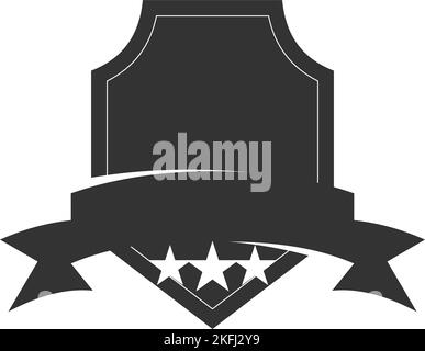 emblem blank template logo Icon Illustration Brand Identity Stock Vector