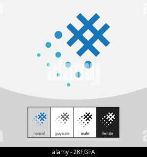 Trend or Hasthag Logo Design Vector. Vector illustration Stock Vector