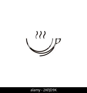 Glass, lines geometric symbol simple logo vector Stock Vector