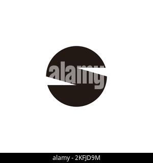 Letter S circle, cool geometric symbol simple logo vector Stock Vector ...