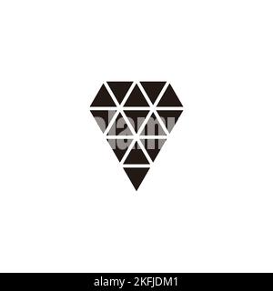 Triangles. polygon geometric symbol simple logo vector Stock Vector ...