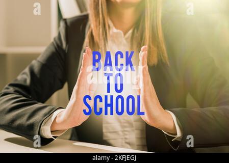 Writing displaying text Back To School, Internet Concept New Teachers ...