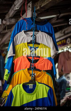 Calcutta, India - November 15, 2022. Soccer jersey of Cristiano Ronaldo  number 07 is hanging in a retail shop to sell Stock Photo - Alamy