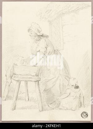Woman Washing Clothes, n.d. Stock Photo