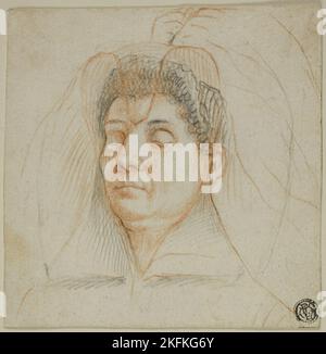 Death Mask of a Woman, c. 1605. Circle of Lavinia Fontana. Stock Photo