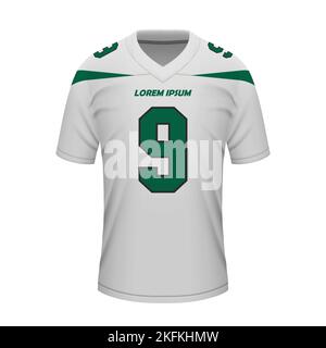 Premium Vector  Realistic american football shirt of new york jets jersey  template