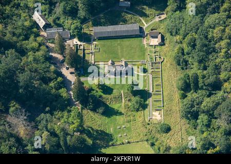 Chedworth Roman Villa, Chedworth, Gloucestershire, 2021. Stock Photo